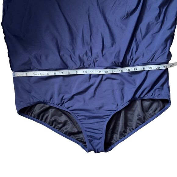 Lands’ End Women's Plus Size Tummy Control Swim Skirt Swim Bottoms Size 24W - Picture 6 of 10